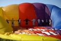 Inflating the Hot Air Balloon